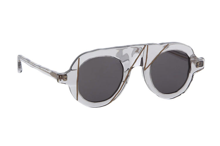 MM-0078 | CLEAR GREY GOLD SMOKE